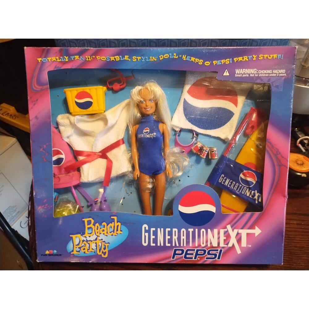 Vintage Pepsi Generationext Fashion Doll Beach Party Set By Fun Source